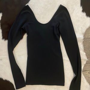 Lululemon Black Scoop Back Long Sleeve sz 4